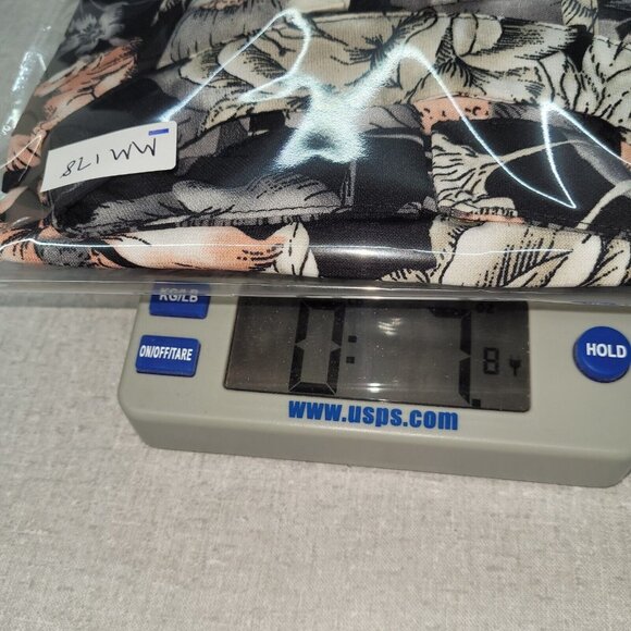 Peach Love Top Womens M Black Floral Collared Bell Sleeve V-Neck‎ Blouse Boho - Picture 11 of 11